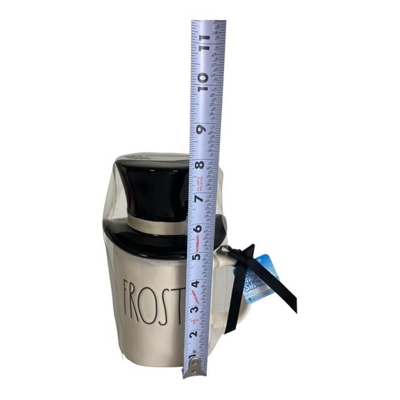 Rae Dunn  "FROSTY"  Canister w/Top Hat Topper Gift Christmas Holiday Mug NEW - Picture 8 of 8